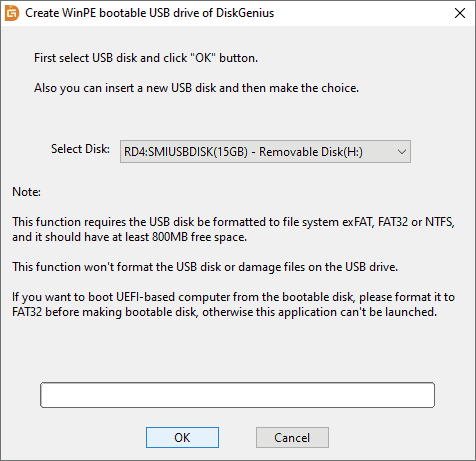 Create WinPE Bootable USB Drive