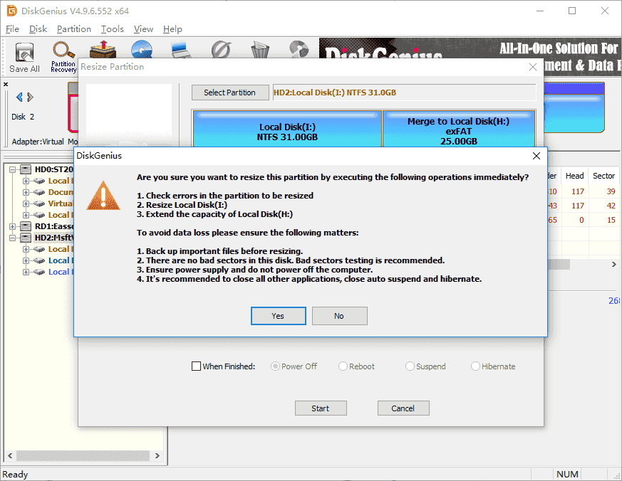 resize partition Windows 10