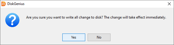 The Selected Disk is of the GPT Partition Style