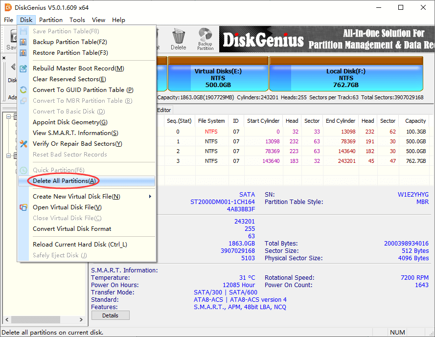 Virtual Disk Service Error