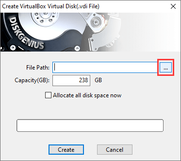 Virtualize Windows System into VirtualBox Virtual Machine